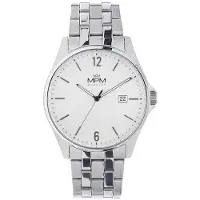 MPM -Quality Herrenuhr Edelstahl Silber Zifferblatt Silber Ø 42 x 10 mm