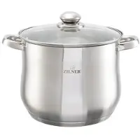 Zilner Hochwertiger Stahl Schmortopf 24cm 9L