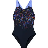 Speedo - Kid's Print Splashback Swimsuit - Badeanzug Gr 152 blau
