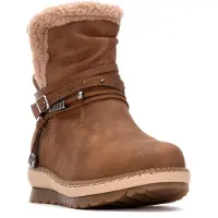 Refresh für Damen. 17325002-CAMEL Stiefelette 173250 braun (37), 1 bis 3 cm, Reißverschluss, Lässig