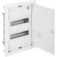 Elektro-Plast Unterputz / Sicherungskasten / Kleinverteiler / Verteilerkasten / VDE / 2-reihig für 24 Module