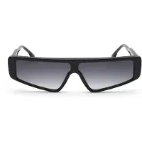 Marc Ellis Sonnenbrille für Damen, schwarz, Acetat, futuristisches Design
