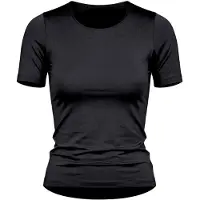 Nina von c. Unterhemd NINA VON C. "2er Pack Halbarm Shirt Seide&Modal", Damen, Gr. 42, 2 Stk., schwarz, Modal-Seide, , Basic, figurumspielend, Rundhals, Unterhemden Unterhemd