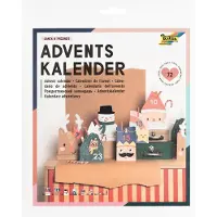 Folia Adventskalender SANTA & FRIENDS 72-teilig