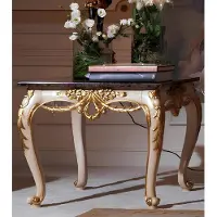 AEA Couchtisch Tisch Beistelltisch Wohnzimmer Holz Royal Beistell Barock Italien Neu