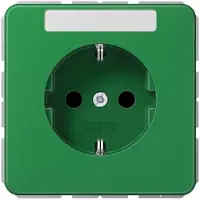 JUNG SCHUKO-Steckdose 16A 250V mit Schriftfeld CD 1520 BFNA GN