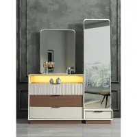 Xl Moebel Gmbh Schlafzimmer Designer Kommode Mit Spiegel LED Beleuchtung Holz Möbel