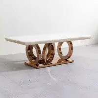AEA Metall Couchtisch Sofa Tisch Beistelltisch Rechteckige Couchtische 130x70cm
