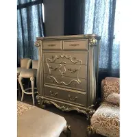 AEA Klassische Barock Antik Stil Kommode Sideboard Kommoden Echt Holz Schrank