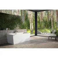 AEA Badewannen Rechteckige Design Badewanne Weiß Moderne Badezimmer Wannen Acryl
