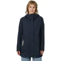 Ragwear Parka "LAMYJA B", Damen, Gr. S, blau (navy), Web, Obermaterial: 68% Baumwolle, 32% Polyamid, unifarben, Po-bedeckend, Jacken Parka, Baumwollmix mit Antistatic-Finish und coolem Key-Chain