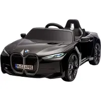 HOMCOM Kinder Elektroauto Elektrofahrzeuge mit Fernbedienung MP3-Player, Schwarz