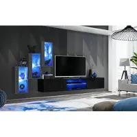 AEA Wohnwand Wohnzimmermöbel Holz Wandschrank Sideboard TV-Ständer Luxus Garnitur