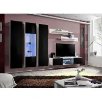 Xl Moebel Gmbh Wohnwand Weiß Stil Modern Design Sideboard TV-Ständer Holz Wandschrank