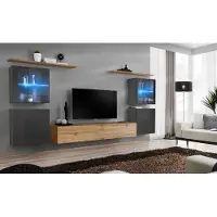 Xl Moebel Gmbh Designer Braun Wohnwand Wand Regale Schrank Wohnzimmer Holz Möbel Stil Modern