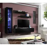 Xl Moebel Gmbh Wohnzimmermöbel Schwarz Komplett Set Wohnwand Designer Hänge Vitrine Möbel