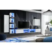 AEA Modern Wohnwand Hänge Schrank Designer TV-Ständer Wandschrank Holzmöbel