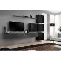 Xl Moebel Gmbh Wohnwand Set 7tlg Einrichtung Luxus TV-Ständer Modern Wohnzimmer Regal Design