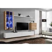 Xl Moebel Gmbh Weiß Wohnwand TV-Ständer Wandschrank Holzmöbel Stil Luxus Modern