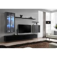 AEA Garnitur rtv Set 7tlg. Wohnwand TV Sideboard Vitrine Hänge Schrank Design