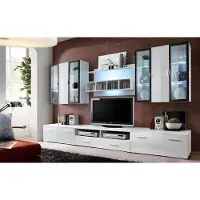 AEA Wohnwand Designer TV-Ständer Wohnzimmer Einrichtung Holz Modern Möbel