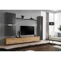 Xl Moebel Gmbh Wandschrank Wohnwand Komplett Set 6tlg Modernes Möbel Sideboard TV-Ständer