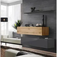 Xl Moebel Gmbh Wohnzimmer Wohnwand Set 3tlg Gruppe Garnitur Schrank Holz Möbel Wand Regal