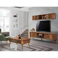 AEA Tv Wand Holz Stil Modern Regal Wohnzimmer Möbel Schrank moderne Wohnwand