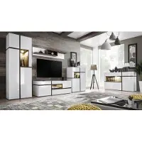 Xl Moebel Gmbh Set 5 tlg Wohnzimmer TV-Ständer Schrank Wohnwände Holz Modern Möbel