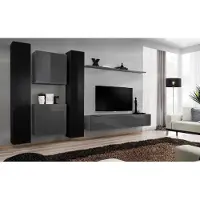 Xl Moebel Gmbh Designer Wohnwand Grau Wohnzimmermöbel 4x Wandschrank Wand Regal Komplett