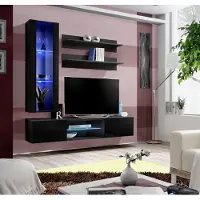 Xl Moebel Gmbh Wohnwand Set Wohnzimmermöbel Hänge Vitrine Wandregale TV-Ständer Sideboard