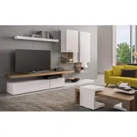 AEA Weiße Wohnwand Möbel Moderne Hängeschränke Wandregale TV-Ständer Sideboard