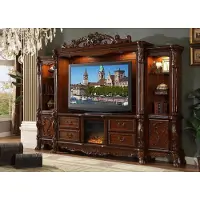 AEA Wohnwand TV Wand Holz Stil Barock Regal Klassische Wohnzimmer Möbel Schrank