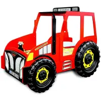 AEA Bauer Farmer Truck Kinder Kinderbett Jugendbett Bett Traktor Rot Betten
