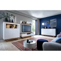 Xl Moebel Gmbh Designer Wohnwand Modern TV-Lowboard Wandregal Wohnzimmer Set 4tlg