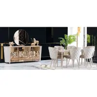 Xl Moebel Gmbh Esszimmer Set Gruppe Garnitur Tisch neu Esstisch 6x Stühle Kommode Spiegel 9tlg.