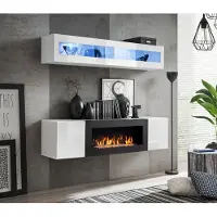 Xl Moebel Gmbh Garnitur Wohnwand Luxus Weiß Hänge Sideboard Wohnzimmer Modern Möbel Set 2 tlg.