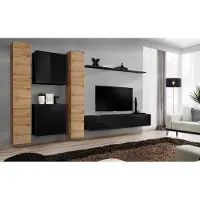 Xl Moebel Gmbh Wohnzimmerset 6tlg Wohnwand Holzmöbel Schrank Komplett Wand Regal