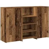 vidaXL Empfangstheke Altholz-Optik 155x50x103,5 cm Holzwerkstoff