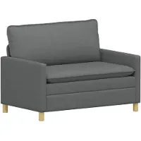 vidaXL Sofa Set 2 stk. Dunkelgrau Stoff