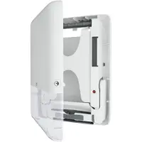 Tork PeakServe Mini Endlos Handtuchspender, H5, Platzsparender Papierhandtuchspender im schlanken Design, Maße (H x B x L): 49,1 x 10,1 x 36,7 cm, Farbe: weiß