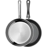 WMF Devil, Frittierset, Schwarz, Edelstahl, Edelstahl, Schwarz, Edelstahl, Keramik, Elektro, Gas, Halogen, Induktion, 2 Stück(e)