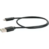 Schwaiger LKF050L 533, 0,5 m, Lightning, USB A, Stecker, Stecker, Schwarz