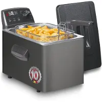 Fritel Turbo SF 4551M, Fritteuse, 5 l, 190 °C, 5 Person(en), Einzelbild, Anthrazit