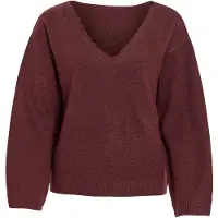 Vila Viliga V-ausschnitt Strickpullover