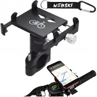 Webski Aluminium Smartphone-Halterung für Fahrradlenker 360° drehbar