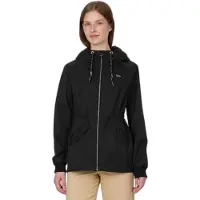 Ragwear Parka "DOWEY", Damen, Gr. S, schwarz, Web, Obermaterial: 100% Polyester, unifarben, Po-bedeckend, Jacken Parka, Wasserabweisend mit Taillenkordel und Pattentaschen