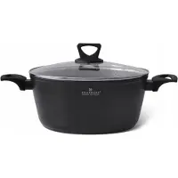Edenberg EB-7460 Marmorierter Topf mit Deckel, 3,9L