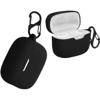 Kwmobile Schutzhülle für JBL Tune 230 NC TWS / T230NC / T235NC Hülle - TPU Silikon Case für Kopfhörer Ladecase - stoßfestes Cover mit Karabiner -