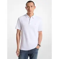 Michael Kors für Herren. CB95FGVC93 Weißes Poloshirt aus Baumwolle (L), Lässig, Kurzarm